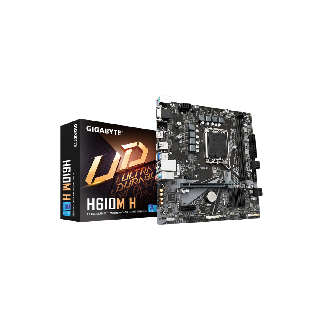 PLACA MADRE GIGABYTE H610M H DDR4 LGA 1700 (H610M H DDR4 G10)