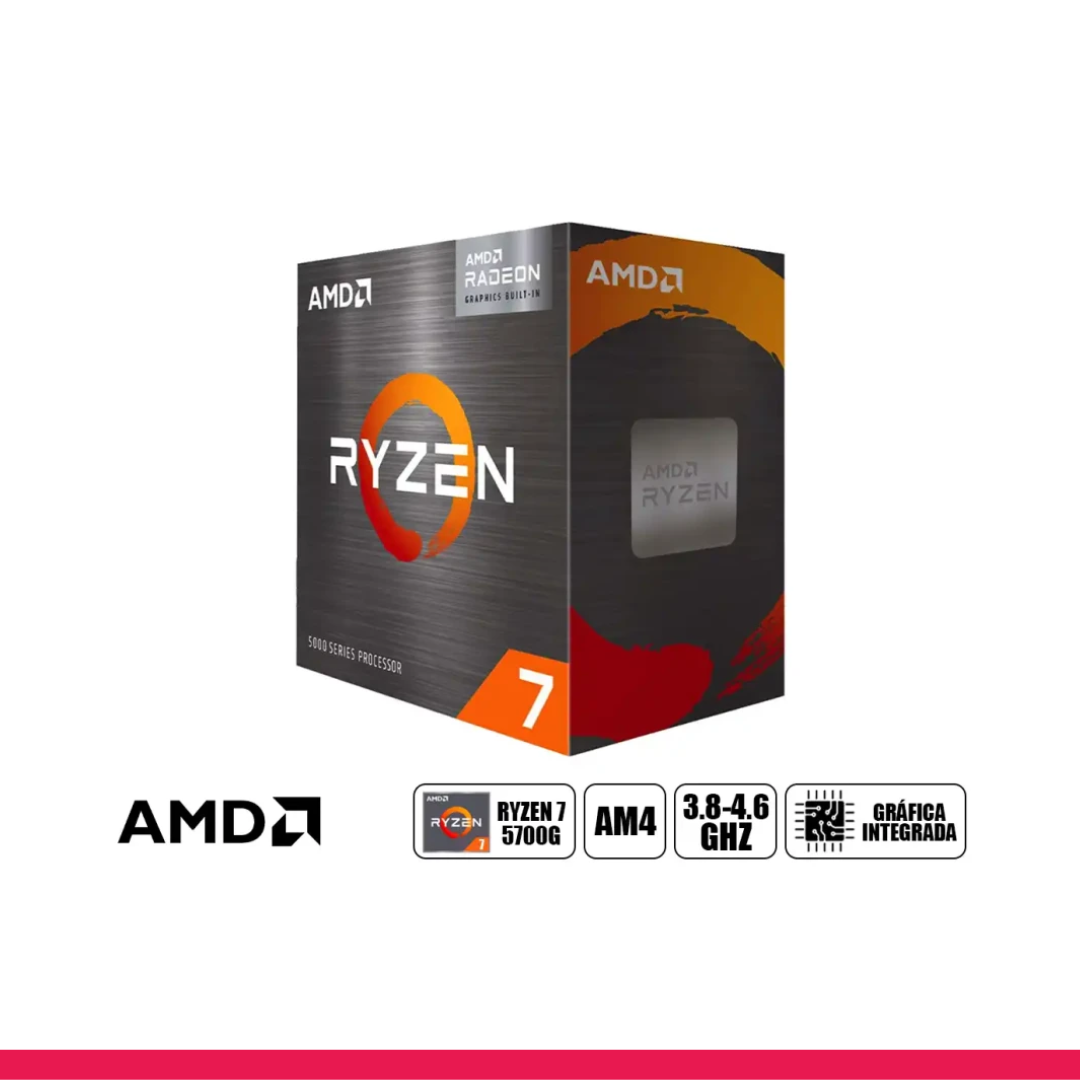 PROCESADOR RYZEN 7 5700G 3.80 | 4.60GHZ 16MB 8C AM4 - Imagen 2