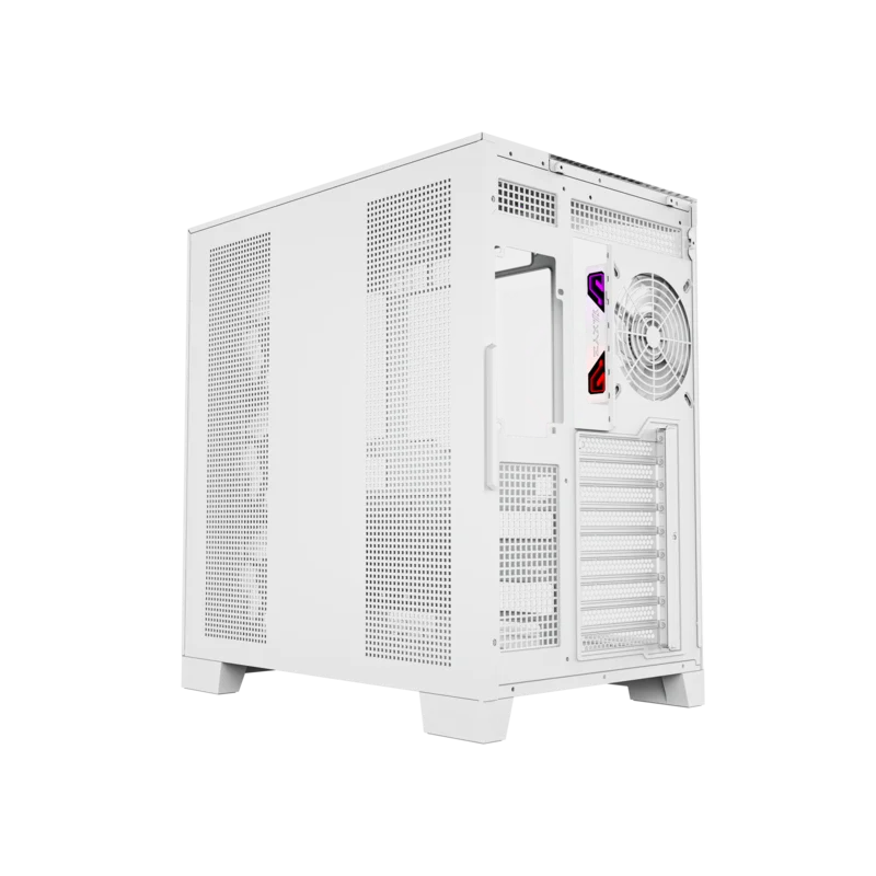 Gabinete Gamer TESSERACT X White XYZ 7 Veniladores ARGB - Imagen 4