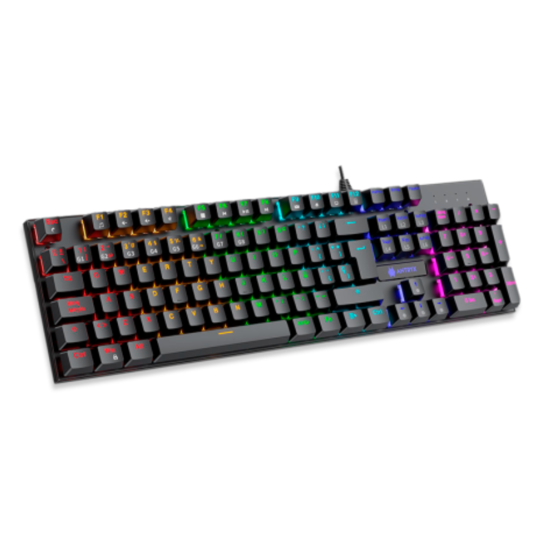 KIT ANTRYX GC-3100 X3 BLACK TECLADO SWITCH BLUE MOUSE Y AURICULAR - Imagen 2