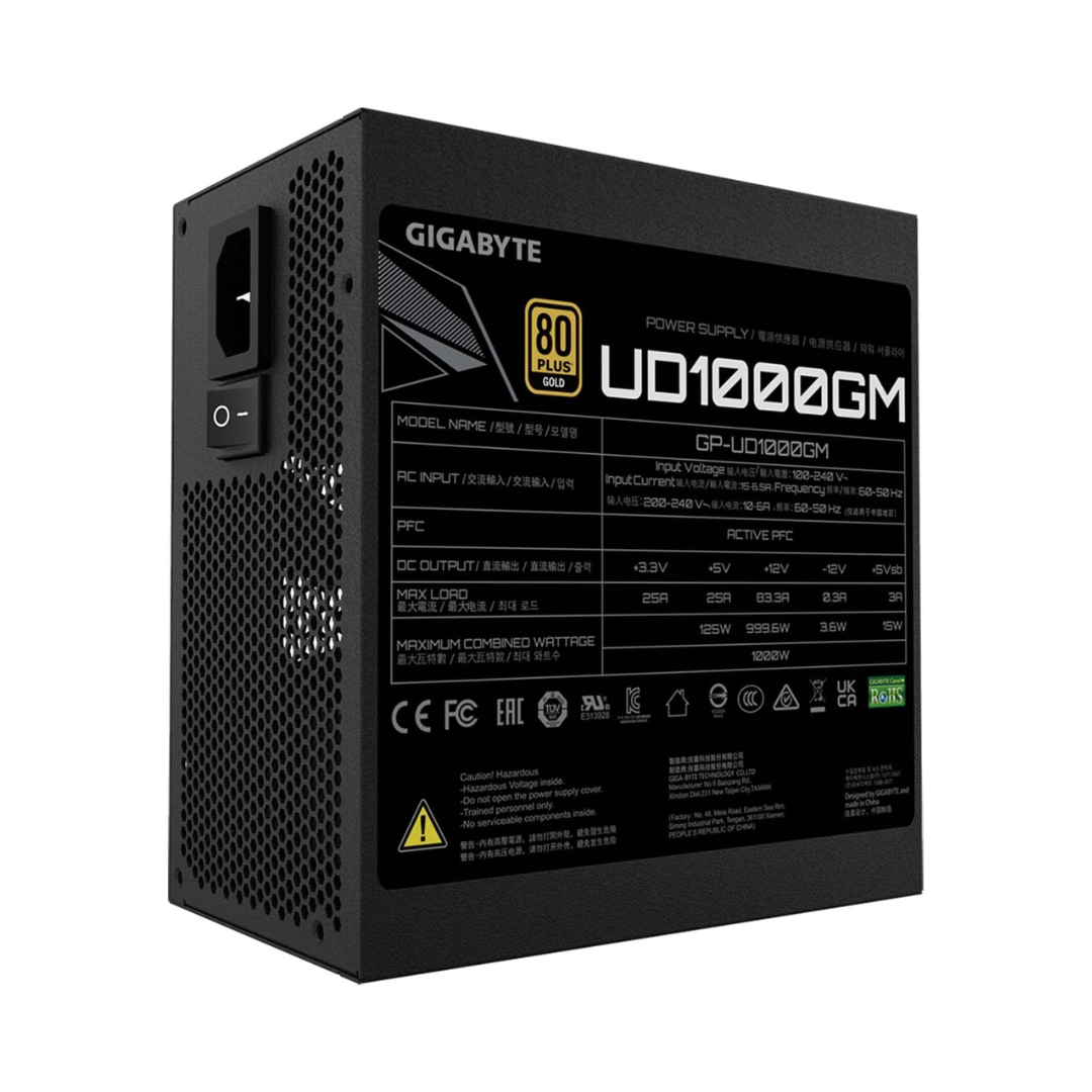 GIGABYTE GP-UD1000GM 1000W 80 PLUS GOLD - Imagen 3
