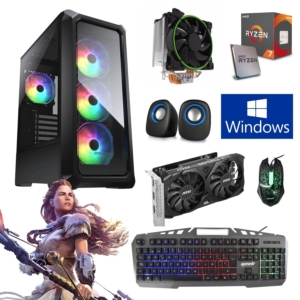 Cpu Gamer Ryzen 7 3700X, Grafica Rtx 3050 6GB, Ram 16Gb, Ssd 512Gb