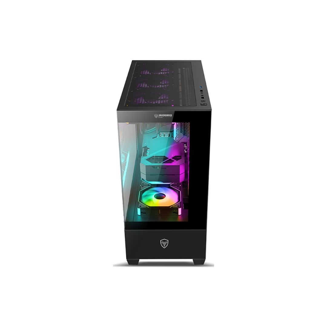 CASE MICRONICS ICUBE MIC GC800-6 BLACK ARGB SIN FUENTE VIDRIO TEMPLADO MID TOWER - Imagen 3