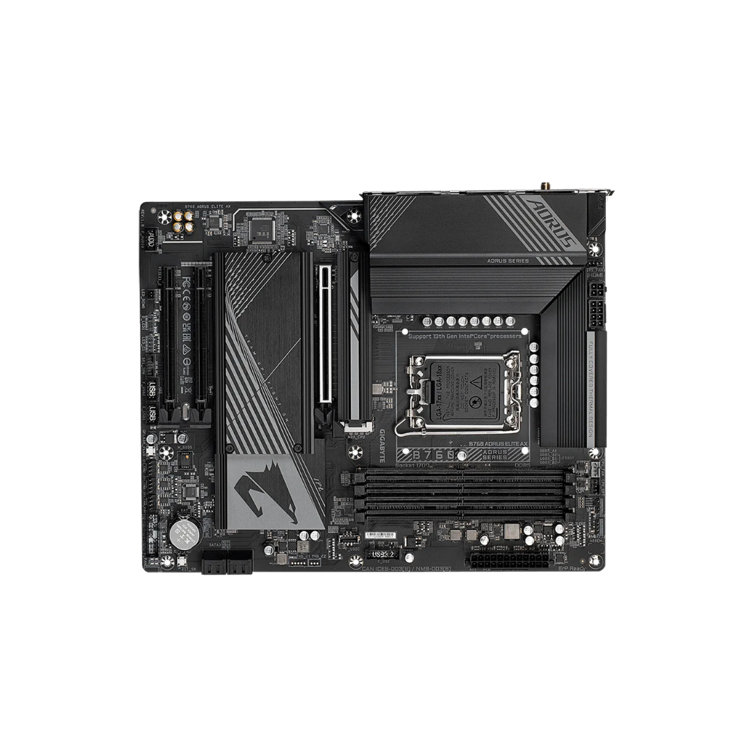 PLACA MADRE GIGABYTE B760 AORUS ELITE AX – LGA 1700 (rev. 1.x) - Imagen 3