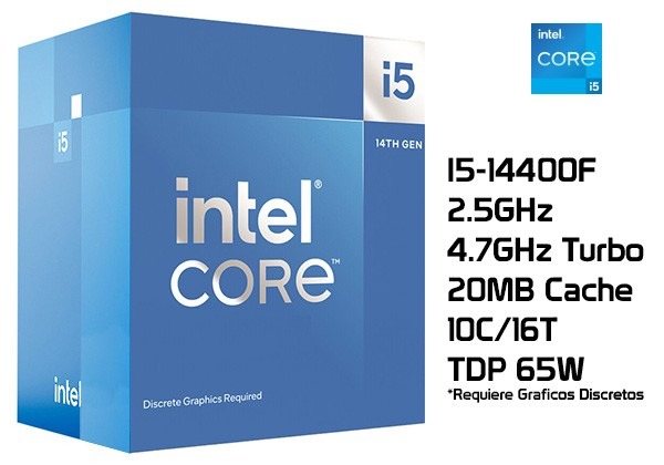COMPUTADORA GAMER CORE I5 14400F ,RTX 5060 8GB , 1TB NVME M2, 16GB RAM DDR4 - Imagen 5