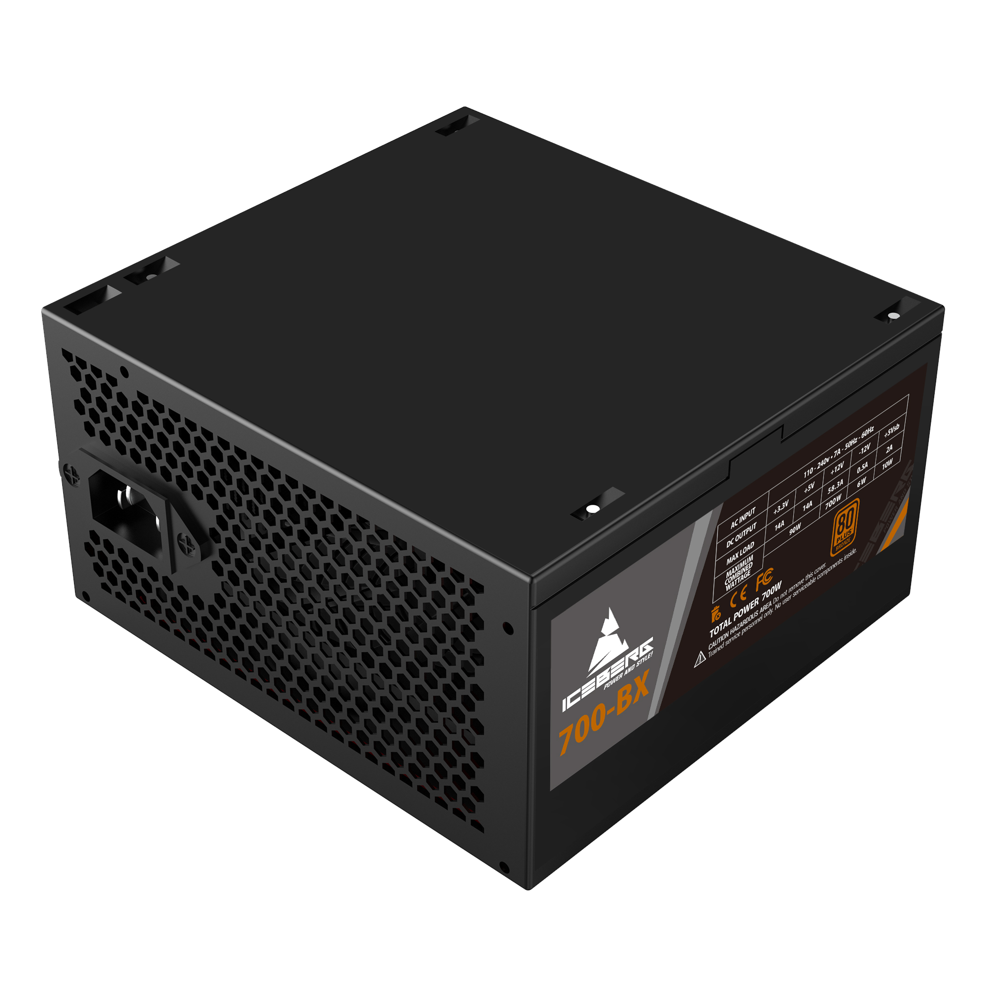 Fuente De Poder Iceberg 700-BX 700W 80+ Bronce OEM Sin caja