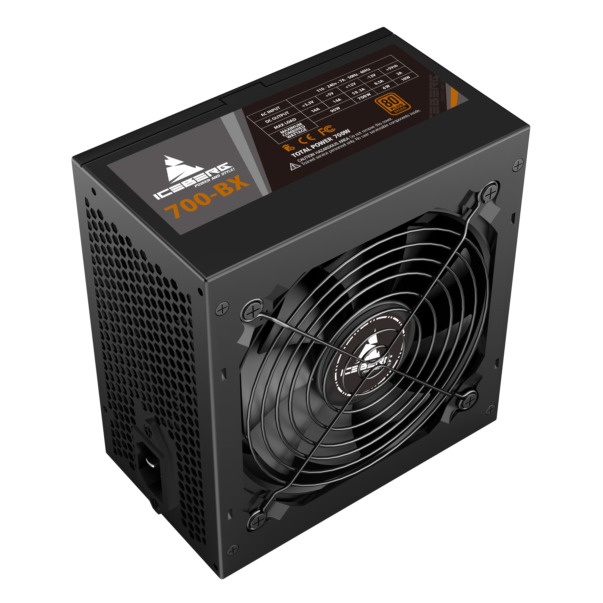 Fuente De Poder Iceberg 700-BX 700W 80+ Bronce OEM Sin caja - Imagen 4