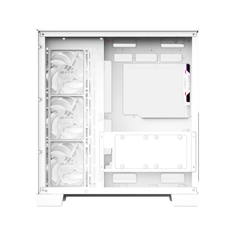 Gabinete Gamer TESSERACT X White XYZ 7 Veniladores ARGB - Imagen 8