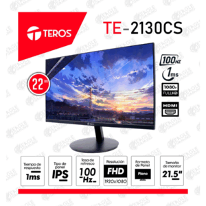 Monitor TEROS 2130CS, 21.5″ FHD IPS, Plano, HDMI, VGA, VESA