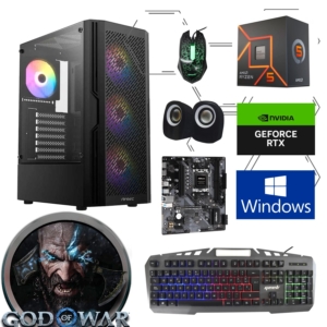 Cpu Gamer Ryzen 5 8400F, Rtx 3050, Ram 16Gb Ddr5, Ssd 512Gb