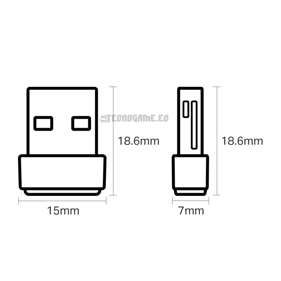 Adap. Wifi Usb Dual 200/433Mbps T2U Nano – TP Link AC600 - Imagen 4