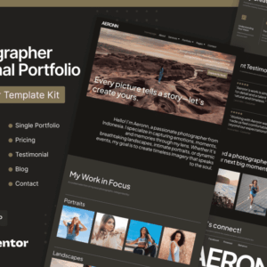 Aeronn – Personal CV Elementor Pro Template Kit