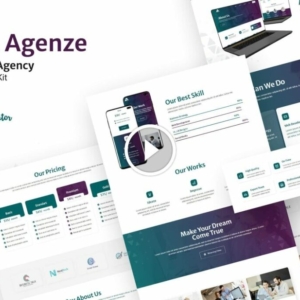 Agenze: el kit de plantillas Elementor de la agencia digital