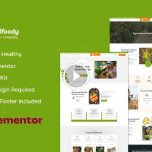 Agrifoody – Organic & Healthy Food Elementor Template Kit