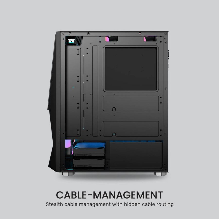 Case Gamer, Mid T, 4Fan Argb – Armaggeddon Tritron Pro 100 - Imagen 3