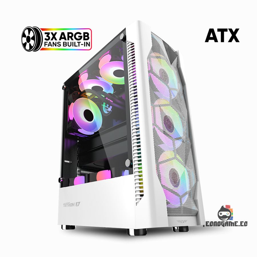 Case Gamer, Mid T, 4Fan Argb – Armaggeddon Tritron Pro 100 - Imagen 2