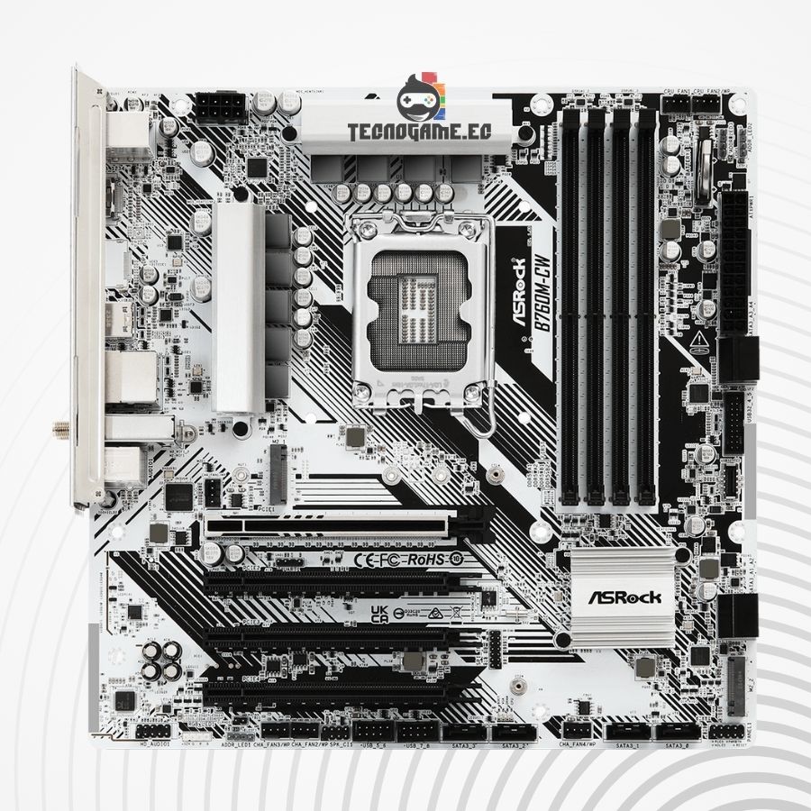 Mainboard B760M-CW, 12 13 14va, Ddr5, Wifi, Bt – Asrock