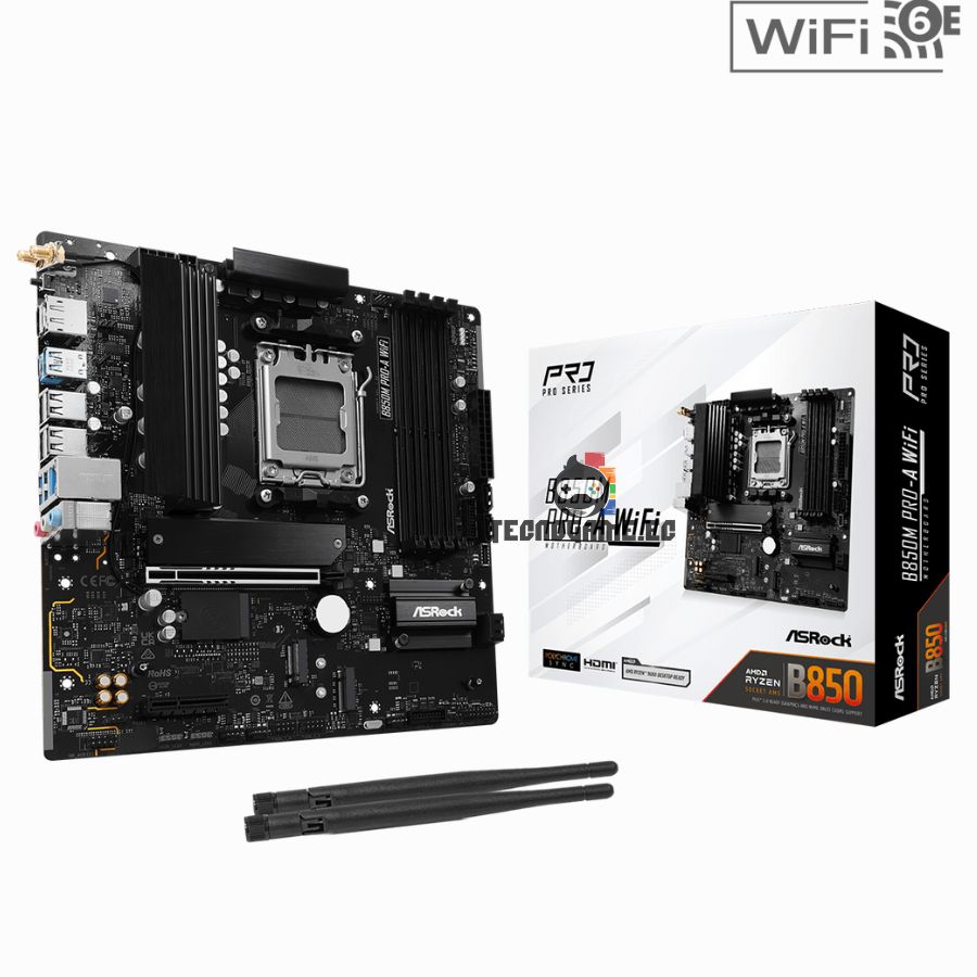 Mainboard B850M Pro-A Wifi, Amd, Am5, Ddr5 – Asrock