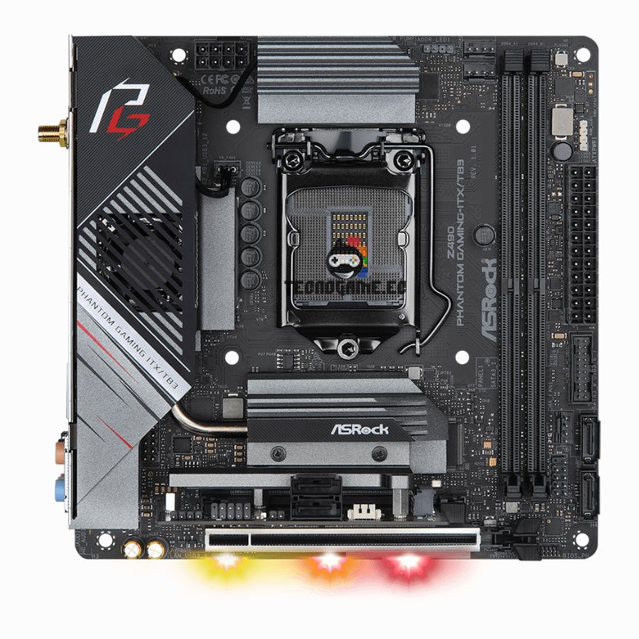 Mainboard Z490 Gaming Intel 10 11va, Wifi, Bt – Asrock PG Itx Tb3 - Imagen 3