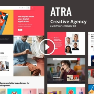 Atra: kit de plantillas Elementor para agencias creativas