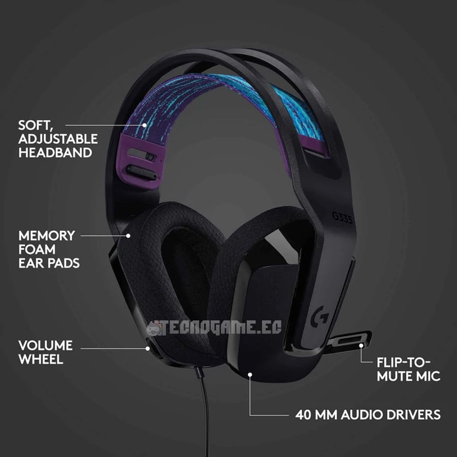 Audifono Gamer P/ Pc C/ Mic – Logitech G335 WH - Imagen 3