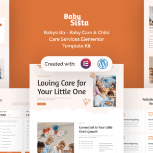 Babysista – Baby Care & Child Care Services Elementor Template Kit