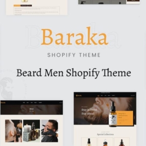 Baraka – Beard Oil, Beauty Cosmetic Store Shopify Theme