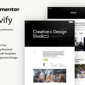 Bravify – Kit de plantillas de Elementor para agencias creativas