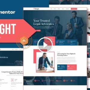 Bright – Lawyer and Firm Elementor Template Kit