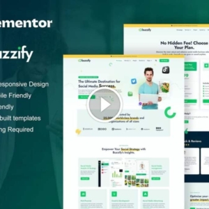 Buzzify: kit de plantillas Elementor para agencias de marketing en redes sociales