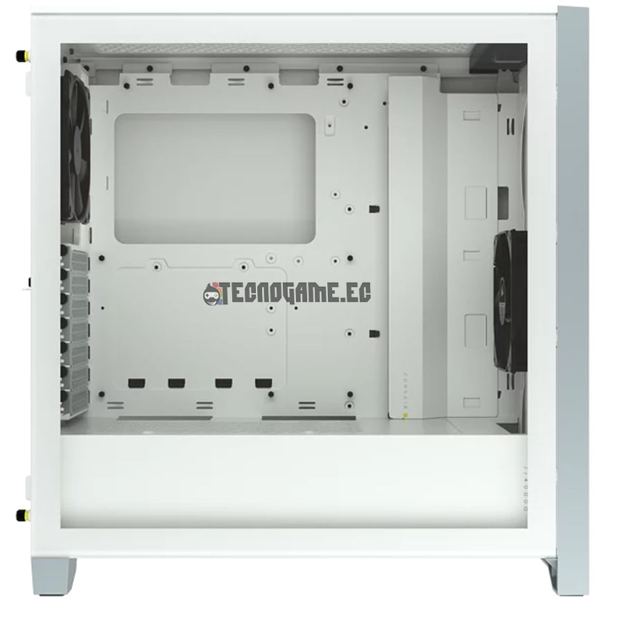 Case Gamer, Mid T, 2Fan, Vidrio T – Corsair 4000D WH - Imagen 3