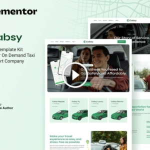 Cabsy – Transport Company & On Demand Taxi Elementor Template Kit