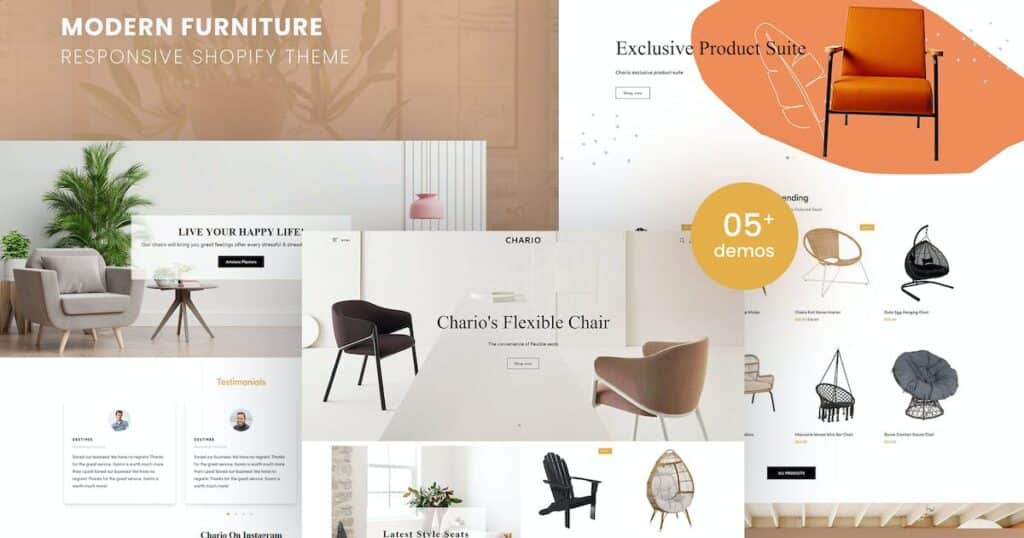 Chario – Modern Furniture Responsive Shopify Theme