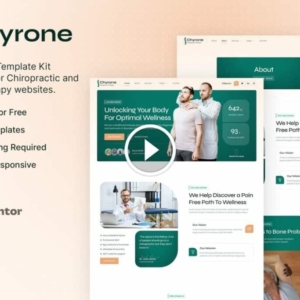 Chyrone: kit de plantilla Elementor de quiropráctica y fisioterapia