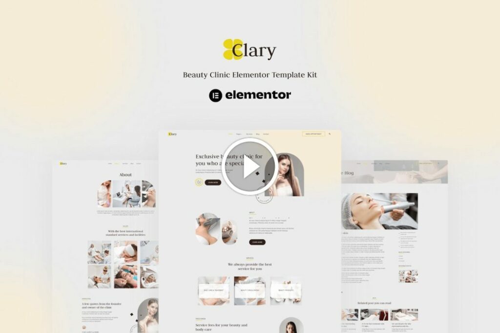 Clary – Beauty Clinic Elementor Template Kit