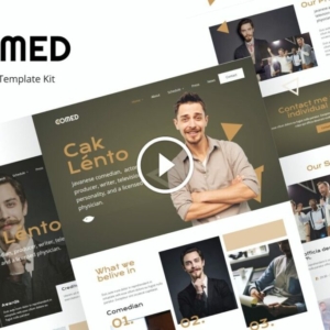 Comed – Kit de plantilla Elementor de comediante