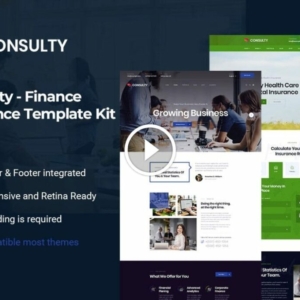 Consulty – Kit de plantilla Elementor de consultoría financiera