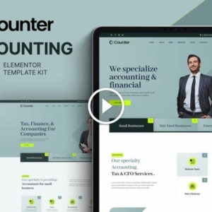 Counter: kit de plantilla Elementor de empresa de contabilidad