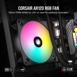 Ventilador P/ Pc 120mm Argb 3P/5V PWM – Corsair AR120