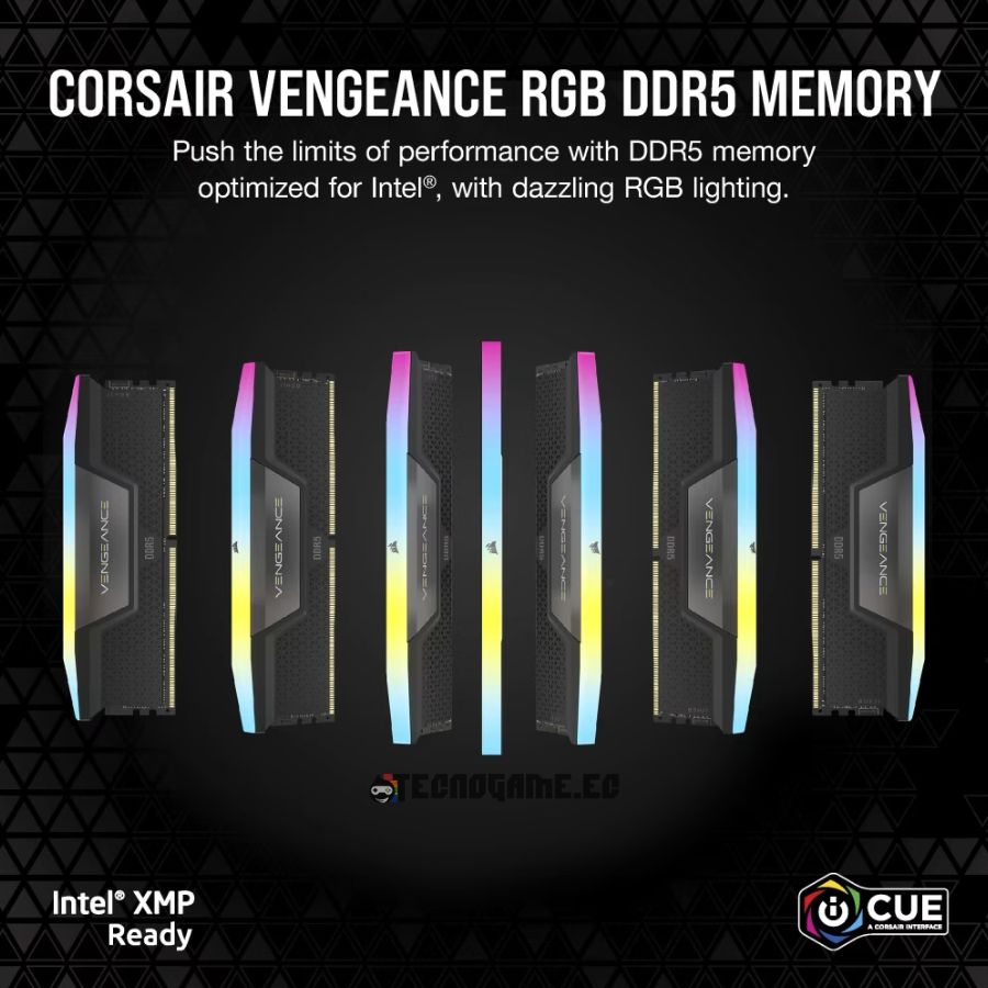 Ram Gamer Ddr5, 16Gb, 6000, Dimm, Cl36 – Corsair Vengeance RGB - Imagen 3