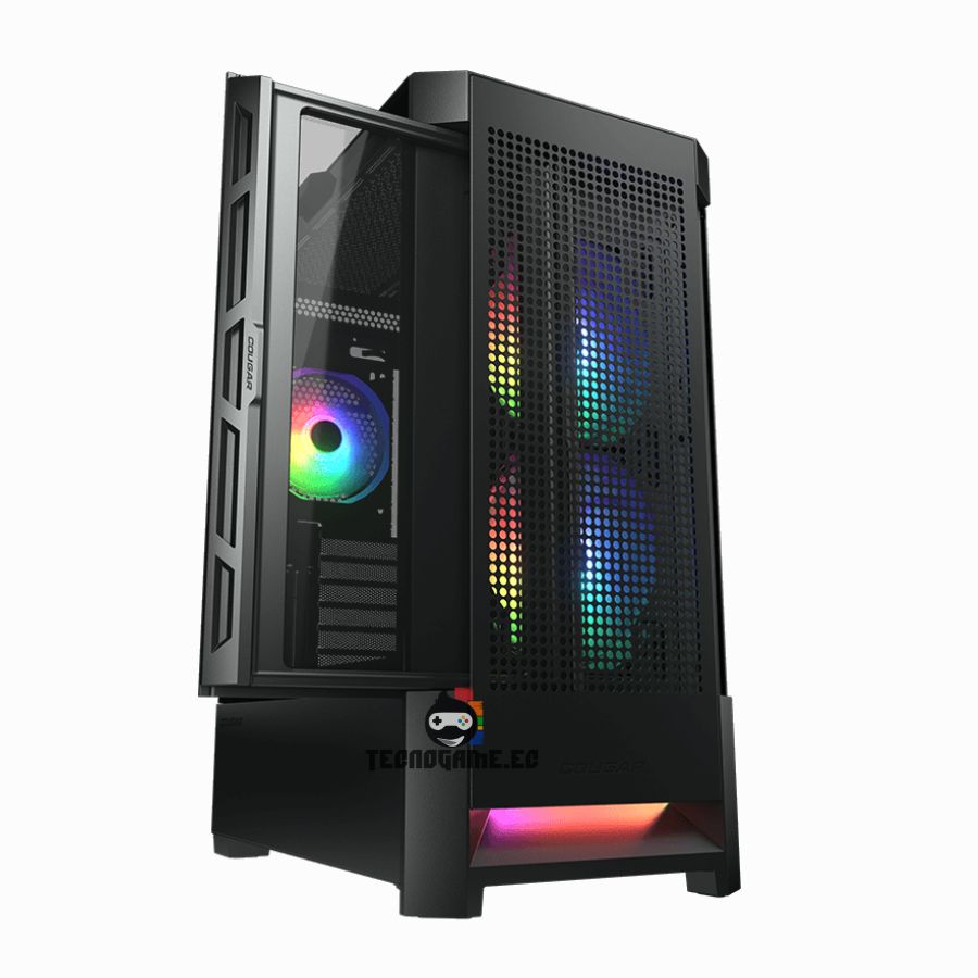 Case Gamer, Mid T, 3Fan, Vidrio T – Cougar Airface Rgb - Imagen 2
