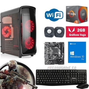 Cpu Gamer Ryzen 5 4600G, 2Gb Gráficos, Ram 16Gb, Ssd 500Gb