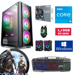 Cpu Gamer I5 12400F 12va, Amd Rx 6600 8Gb, Ram 32GB, Ssd 1TB