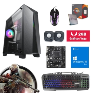 Cpu Gamer Ryzen 5 4650G, 2Gb Gráficos, ram 16Gb, Ssd 512Gb