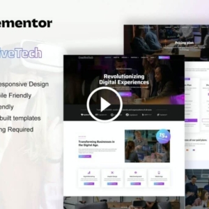 CreativeTech – Kit de plantillas Elementor para agencias de marketing digital