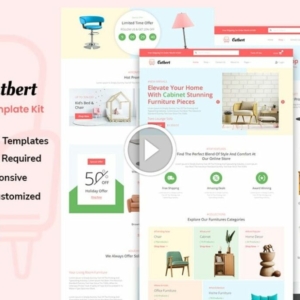 Cutbert – Kit de plantilla Elementor para tienda de muebles