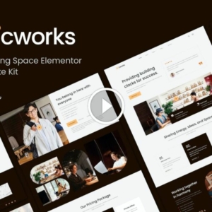 Cworks – Kit de plantillas de Elementor de espacio de coworking