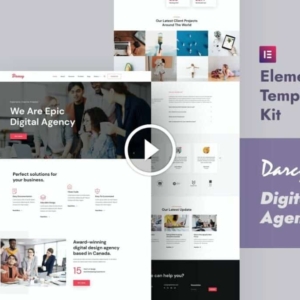 Darcy: kit de plantillas Elementor para agencias creativas