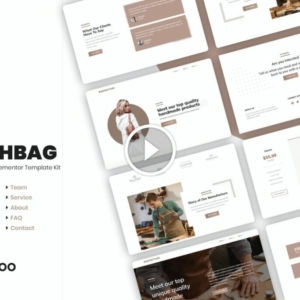 DashBag |  Kit de plantillas Elementor para tienda de moda