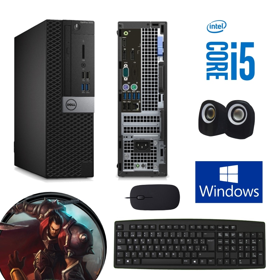 Cpu Cpu Empresarial i5 6th, Ram 16Gb, Ssd 256Gb – DELL
